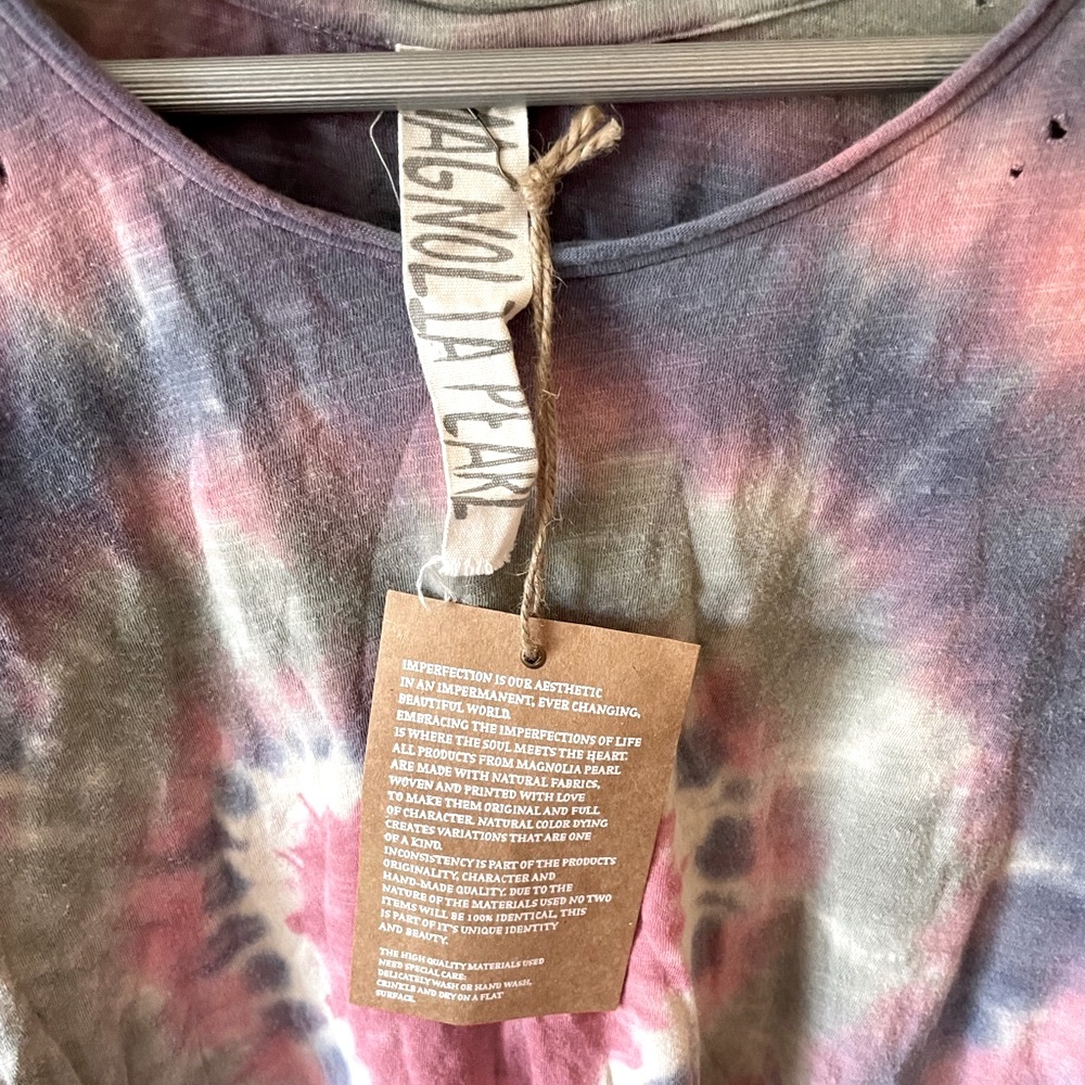 Magnolia Pearl “Love” Tie Dye Appliqué Dylan tee - Picture 7 of 8